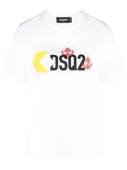 Dsquared2 футболка с графичным принтом из коллаборации с Pac-Man, белый
