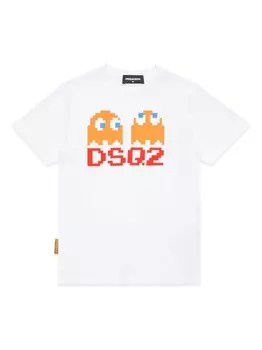Dsquared2 футболка с графичным принтом из коллаборации с Pac-man, белый