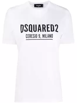 Dsquared2 футболка с короткими рукавами и логотипом, белый