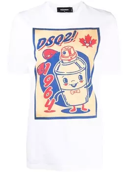 Dsquared2 футболка с логотипом, белый