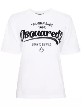Dsquared2 футболка с логотипом, белый