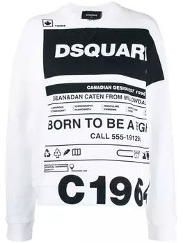 Dsquared2 футболка с логотипом, белый