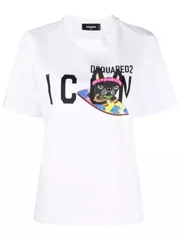 Dsquared2 футболка с логотипом, белый