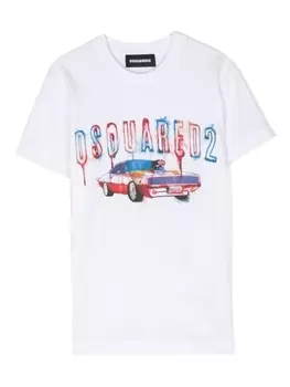 Dsquared2 футболка с логотипом, белый