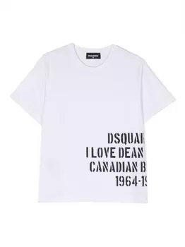 Dsquared2 футболка с логотипом, белый