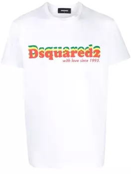 Dsquared2 футболка с логотипом, белый