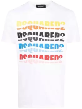 Dsquared2 футболка с логотипом, белый
