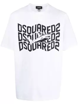 Dsquared2 футболка с логотипом, белый