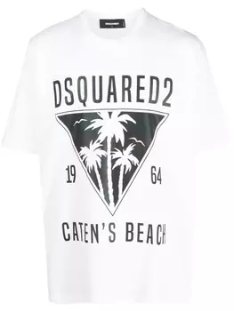 Dsquared2 футболка с логотипом, белый
