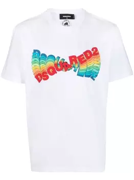 Dsquared2 футболка с логотипом, белый