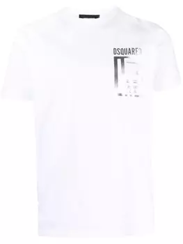 Dsquared2 футболка с логотипом, белый