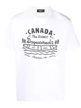 Dsquared2 футболка с логотипом, белый