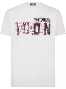 Dsquared2 футболка с логотипом, белый
