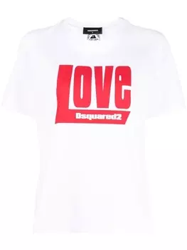 Dsquared2 футболка с логотипом, белый