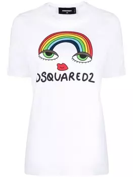 Dsquared2 футболка с логотипом, белый