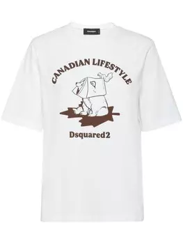 DSQUARED2 футболка с логотипом, белый