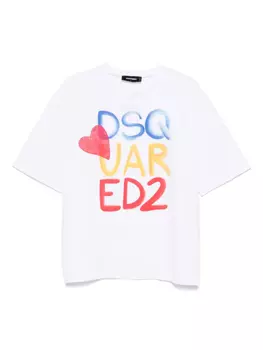 DSQUARED2 футболка с логотипом, белый
