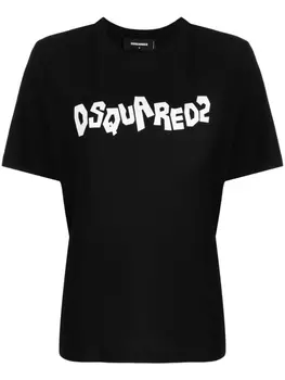 Dsquared2 футболка с логотипом, черный