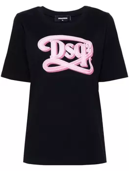 Dsquared2 футболка с логотипом, черный