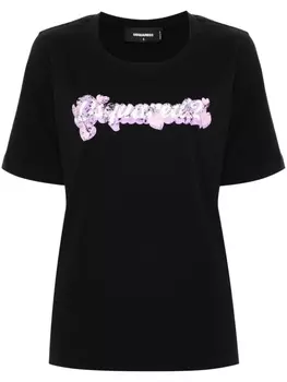 Dsquared2 футболка с логотипом, черный