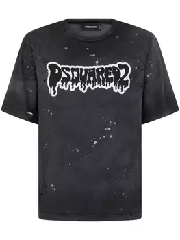 Dsquared2 футболка с логотипом, черный