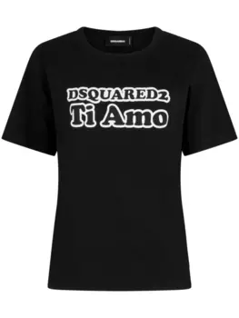 Dsquared2 футболка с логотипом, черный