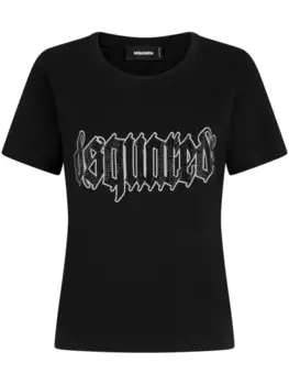 Dsquared2 футболка с логотипом, черный