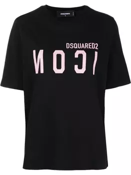 Dsquared2 футболка с логотипом, черный