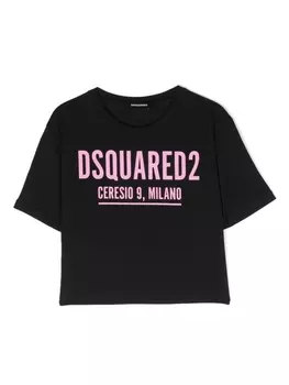 Dsquared2 футболка с логотипом, черный