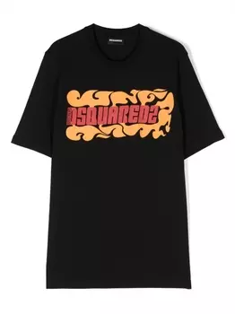 Dsquared2 футболка с логотипом, черный