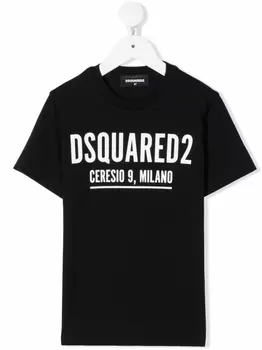 Dsquared2 футболка с логотипом, черный