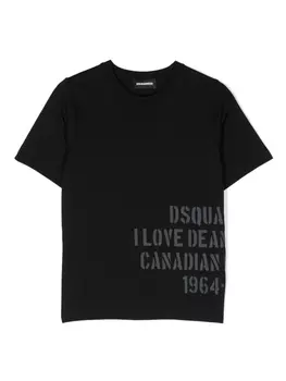 Dsquared2 футболка с логотипом, черный