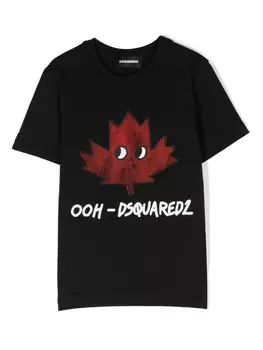 Dsquared2 футболка с логотипом, черный