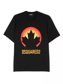 Dsquared2 футболка с логотипом, черный