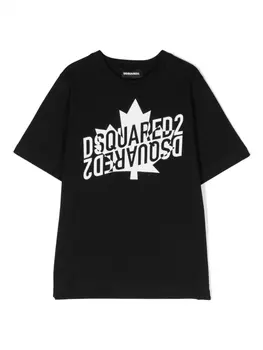 Dsquared2 футболка с логотипом, черный