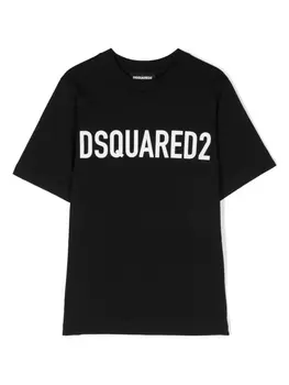 Dsquared2 футболка с логотипом, черный