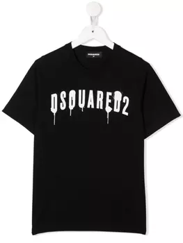 Dsquared2 футболка с логотипом, черный