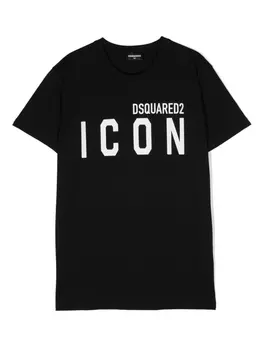 Dsquared2 футболка с логотипом, черный