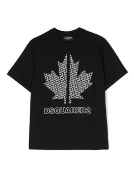 Dsquared2 футболка с логотипом, черный