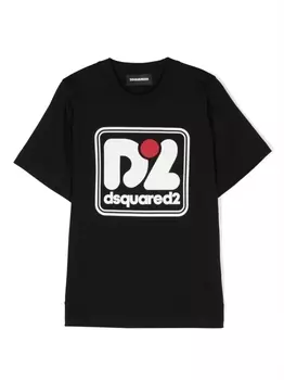 Dsquared2 футболка с логотипом, черный