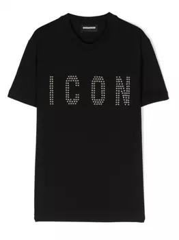 Dsquared2 футболка с логотипом, черный