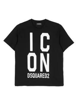 Dsquared2 футболка с логотипом, черный