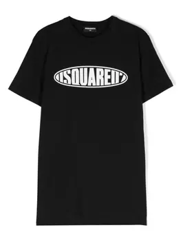 Dsquared2 футболка с логотипом, черный