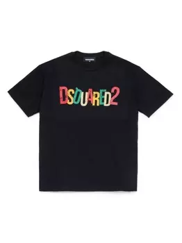Dsquared2 футболка с логотипом, черный