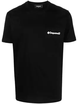 Dsquared2 футболка с логотипом, черный