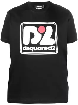 Dsquared2 футболка с логотипом, черный