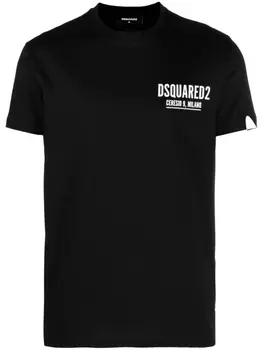 Dsquared2 футболка с логотипом, черный
