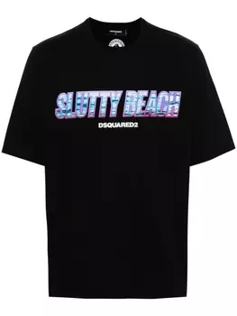 Dsquared2 футболка с логотипом, черный