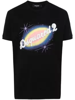 Dsquared2 футболка с логотипом, черный