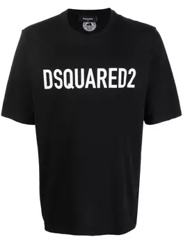 Dsquared2 футболка с логотипом, черный